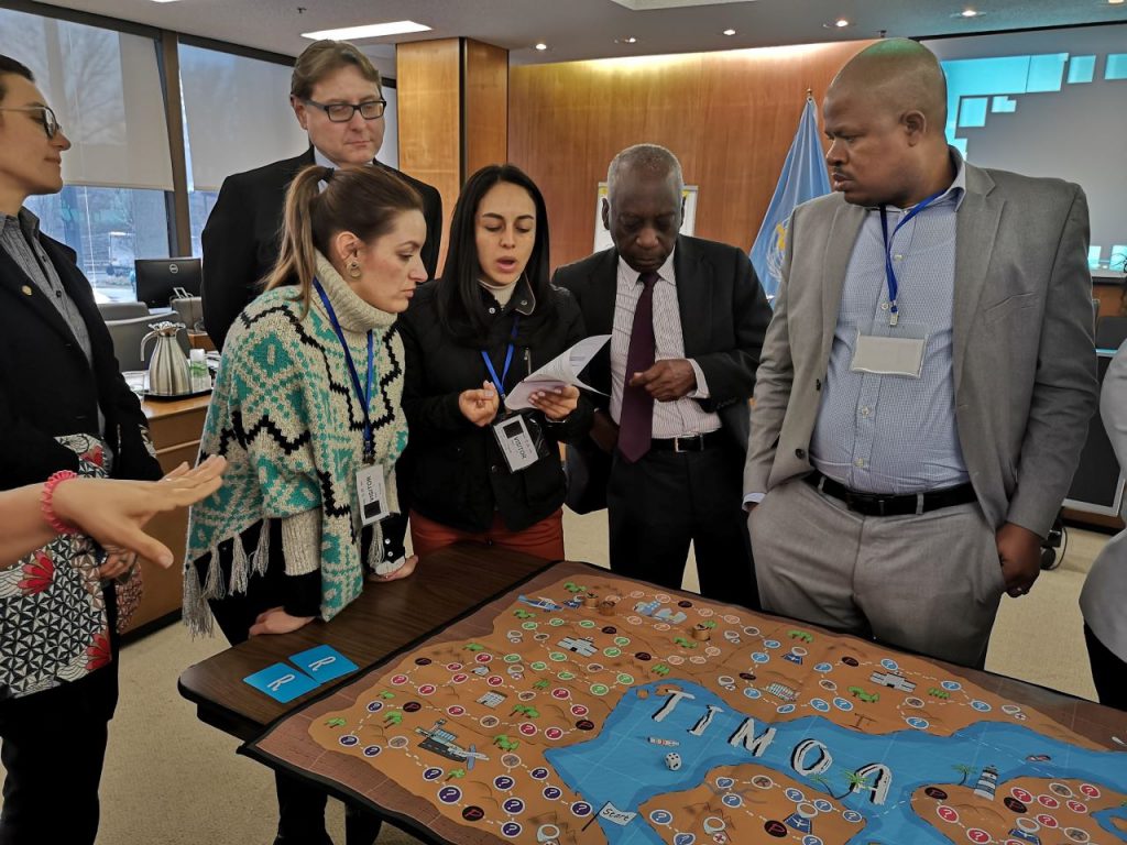 PIPDeploy tabletop game developed by GaneshAID at the Pandemic vaccine deployment workshop by WHO Regional Office for Europe (Tajikistan, 2019)
