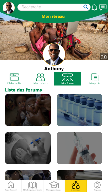 GaneshAID Smart Solution - VacciForm - My Forum screen