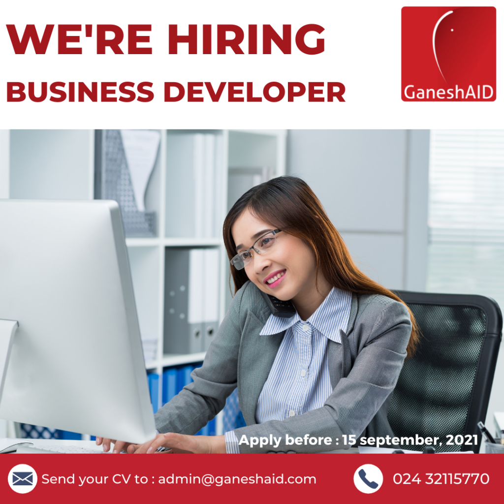 GaneshAID Career Opportunity - Business developer 