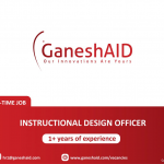 GaneshAID's Career Opportunities - Instructional Design Officer